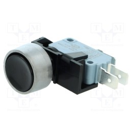 1 pcs x BULGIN - C0911KBAAJ - Switch: push-button, Pos: 2, SPDT, 16A/250VAC, ON-(ON), Ø12.7mm