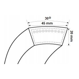 Belt for HL H 4555 JD H156863 John Deere combine harvester