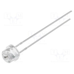 1 pcs x OPTOSUPPLY - OSHR56A1A-JK - LED, 4.8mm, red, 750mcd, 100°, Front: convex, 1.8÷2.6V, No.of term: 2