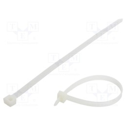 100 pcs x FIX&FASTEN - FIX-S-7.6X213/N - Cable tie, L: 213mm, W: 7.6mm, polyamide, 533N, natural, Ømax: 58mm
