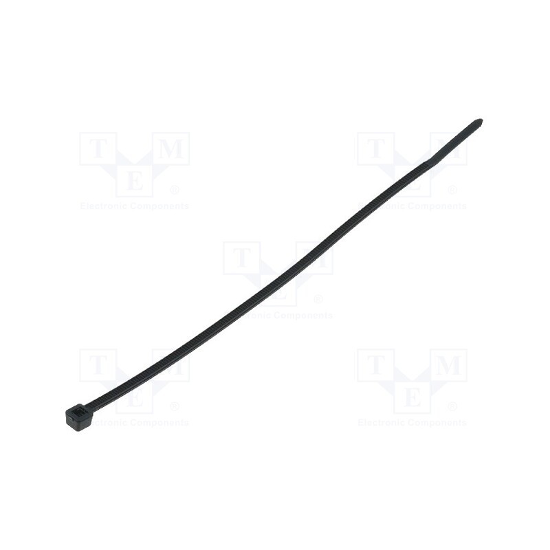 100 pcs x HELLERMANNTYTON - 111-02360 - Cable tie, L: 145mm, W: 2.5mm, polyamide, 80N, black, Ømax: 35mm, T