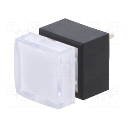 1 pcs x C&K - KLS12C036AQ - Switch: push-button, Pos: 2, SPDT, 0.5A/25VDC, ON-(ON), red, THT