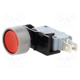 1 pcs x BULGIN - C0911KBAAK - Switch: push-button, Pos: 2, SPDT, 16A/250VAC, ON-(ON), Ø12.7mm