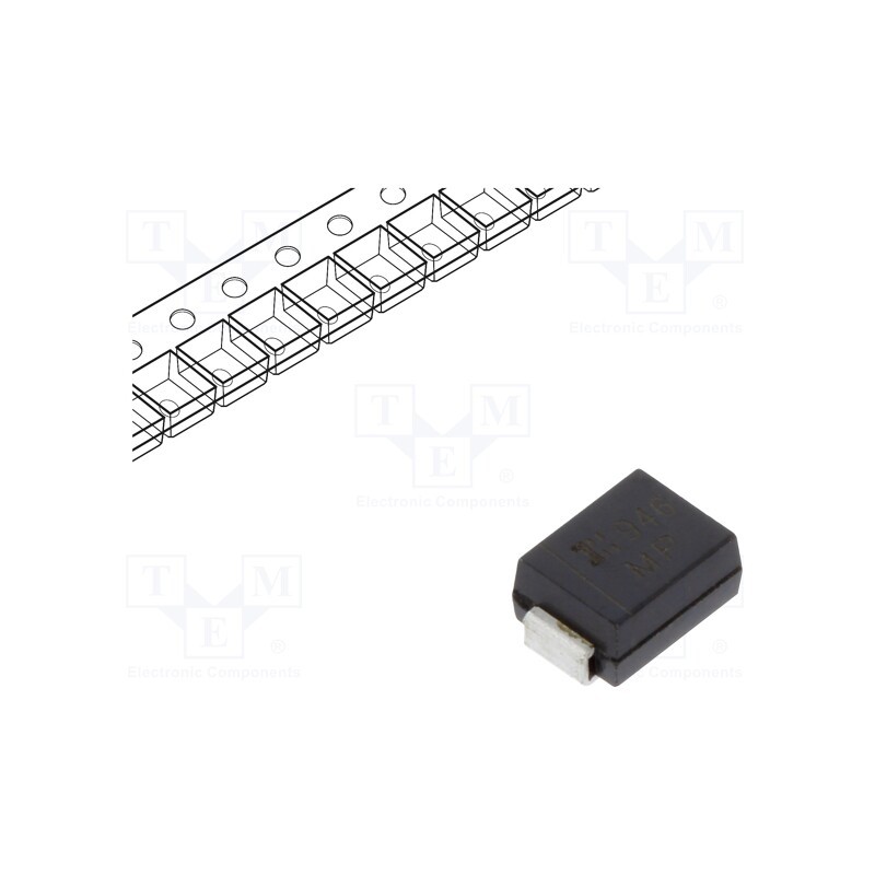 5 pcs x DIODES INCORPORATED - SMBJ36A-13-F - Diode: TVS, 600W, 40V, 10.3A, unidirectional, SMB,