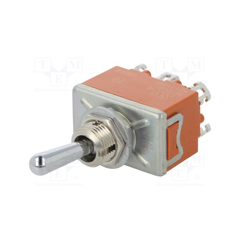 1 pcs x PANASONIC - T215RULCSAFJ - Switch: toggle, Pos: 2, DPDT, ON-(ON), 15A/250VAC, 15A/30VDC