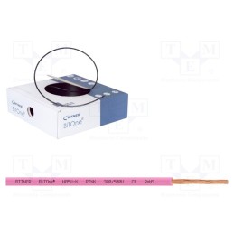 100 m x BITNER - IG2051.43 - Wire, BiTOne,H05V-K, stranded, Cu, 0.75mm2, PVC, pink, 300V,500V