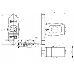 Tow truck trailer lamp marker marker 12 24 2x