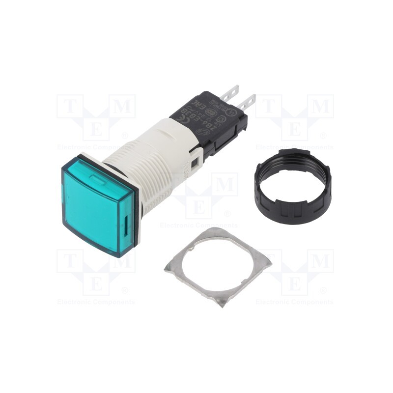 1 pcs x SCHNEIDER ELECTRIC - XB6CV3BB - Control lamp, 16mm, Harmony XB6, -25÷70°C, Illumin: LED, Ø16mm