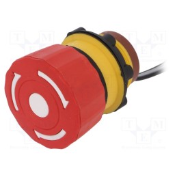 1 pcs x ONPOW - LAS1-A22Y-11TSB/L - Switch: emergency stop, 22mm, Stabl.pos: 2, NC + NO, red, IP65