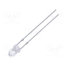 1 pcs x FORYARD - FYL-3014BGC1A - LED, 3mm, bluish green, 13000÷18000mcd, 30°, Front: convex