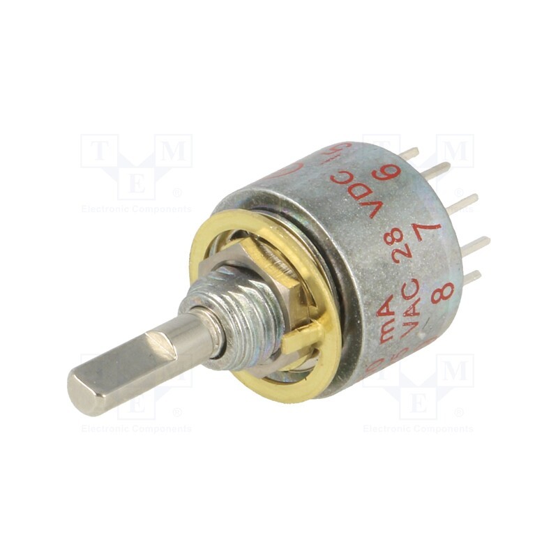 1 pcs x C&K - ME00-L1-N-C-Q-D - Switch: rotary, Pos: 10, 0.25A/125VAC, 0.25A/28VDC, Poles number: 1