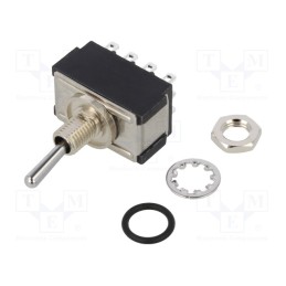 1 pcs x KNITTER-SWITCH - MTE 406 N - Switch: toggle, Pos: 2, 4PDT, ON-ON, 6A/125VAC, 6A/6VDC, -45÷140°C