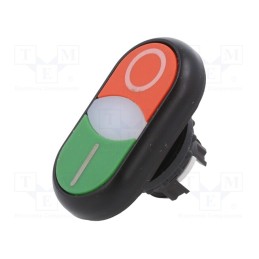 1 pcs x EATON ELECTRIC - M22S-DDLF-GR-X1/X0 - Switch: double, 22mm, Stabl.pos: 1, green/red, M22-FLED,M22-LED