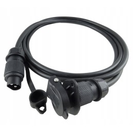 3-pin extension plug, socket for the tractor