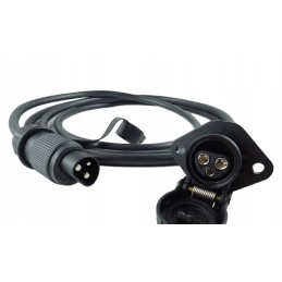 3-pin extension plug, socket for the tractor