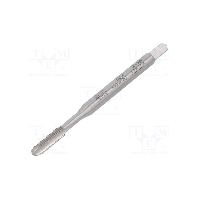 1 set x Vu00d6LKEL - 33430 - Tap, high speed steel cobalt HSS-E, M4, 0.7, 63mm, 3,4mm