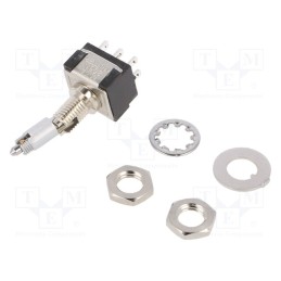 1 pcs x KNITTER-SWITCH - MTL 206 N - Switch: toggle, Pos: 2, DPDT, ON-ON, 6A/125VAC, 6A/6VDC, -45÷140°C