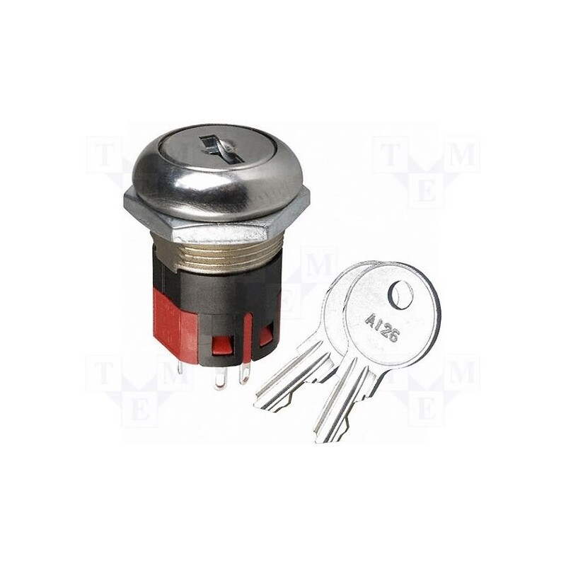 1 pcs x C&K - Y100AB-2-C-2-03-N-Q - Switch: key switch, Stabl.pos: 4, Switch.method: ON-ON-ON-ON, Y