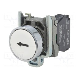 1 pcs x SCHNEIDER ELECTRIC - XB4BA3341 - Switch: push-button, 22mm, NO, flat, white, Ø22mm, Harmony XB4