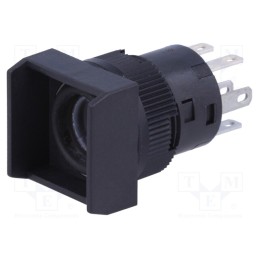 1 pcs x NKK SWITCHES - YB25WSKW01 - Switch: push-button, Pos: 2, DPDT, 3A/125VAC, ON-(ON), 200MΩ, YB
