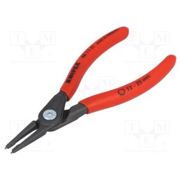 1 pcs x KNIPEX - 48 11 J1 - Pliers, for circlip, internal, 12÷25mm, Pliers len: 140mm