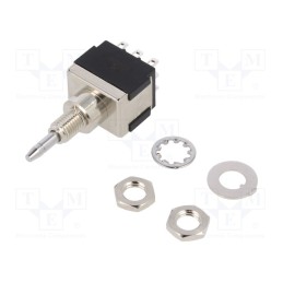 1 pcs x KNITTER-SWITCH - MPA 306 D - Switch: push-button, Pos: 2, 3PDT, 6A/125VAC, 6A/6VDC, ON-ON, screw