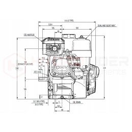 Honda GX270 internal combustion engine, pump 13 7l 3 80cm3