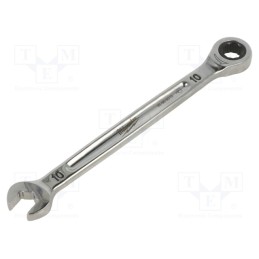 1 pcs x Milwaukee - 4932471503 - Wrench, combination spanner,with ratchet, 10mm, Maxbite, L: 165mm