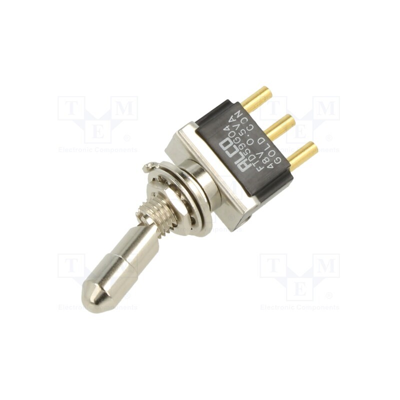 1 pcs x TE Connectivity - 4-6437630-0 - Switch: toggle, Pos: 2, SPDT, ON-ON, 0.4A/20VAC, 0.4A/20VDC, 10mΩ