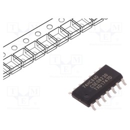 1 pcs x NEXPERIA - 74HC86D,653 - IC: digital, XOR, Ch: 4, IN: 2, CMOS, SMD, SO14, 2÷6VDC, -40÷125°C, HC