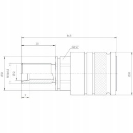 Skpf12n18n quick connector skp f male thread m18x1 5