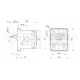 Honda GX120 internal combustion engine, pump 6 48l 1 80cm3