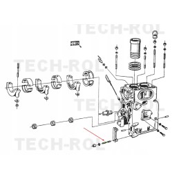 Double-sided pin block for c 330 50001670 t