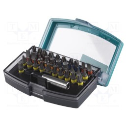 1 set x WOLFCRAFT - 2975000 - Kit: screwdriver bits, hex key,Phillips,Pozidriv®,slot,Torx®