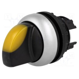 1 pcs x EATON ELECTRIC - M22-WRLK-Y - Switch: rotary, 22mm, Stabl.pos: 2, yellow, M22-FLED,M22-LED, IP67