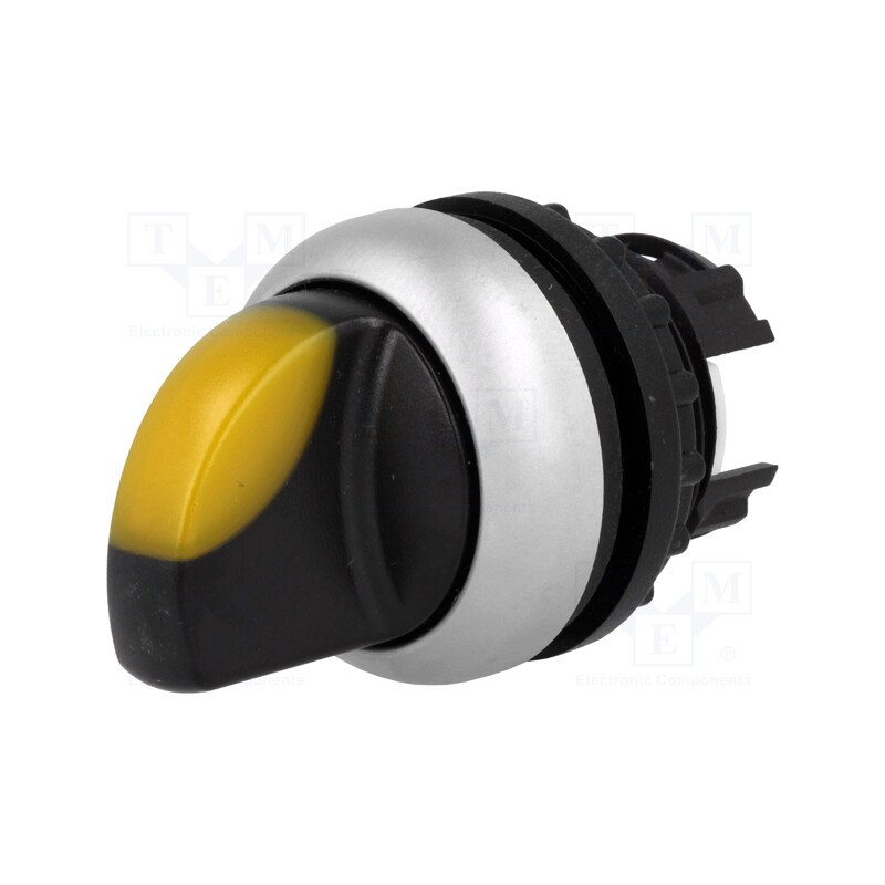 1 pcs x EATON ELECTRIC - M22-WRLK-Y - Switch: rotary, 22mm, Stabl.pos: 2, yellow, M22-FLED,M22-LED, IP67