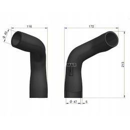 Lower radiator hose l56295 Warynski