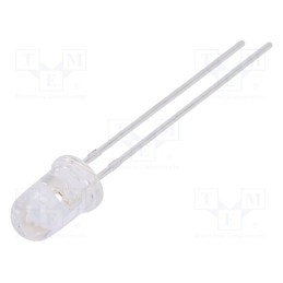 1 pcs x LUCKYLIGHT - LL-503VC2E-2BC - LED, 5mm, red, 2900÷5000mcd, 15°, Front: convex, 1.6÷2.4V