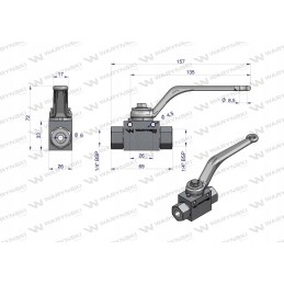 2-way hydraulic ball valve 2 2 1 4 positions