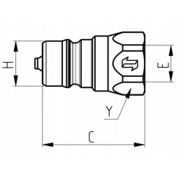 Quick connector plug 1 2 internal thread 1 2 bsp