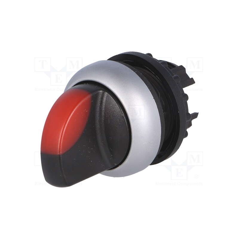 1 pcs x EATON ELECTRIC - M22-WRLK3-R - Switch: rotary, 22mm, Stabl.pos: 3, red, M22-FLED,M22-LED, IP67