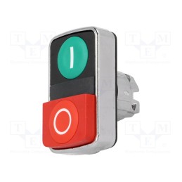 1 pcs x SCHNEIDER ELECTRIC - ZB4BL7341 - Switch: double, 22mm, Stabl.pos: 1, green/red, none, IP66, Pos: 2