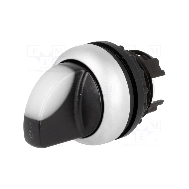 1 pcs x EATON ELECTRIC - M22-WRLK-W - Switch: rotary, 22mm, Stabl.pos: 2, white, M22-FLED,M22-LED, IP67