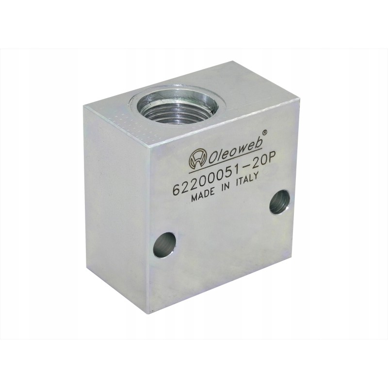 Two-way valve block 2 2 bspp 3 8