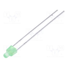1 pcs x LUCKYLIGHT - LL-204PGD2L-G5-2B - LED, 2mm, green, 460÷780mcd, 120°, Front: flat, 2.6÷3.6V
