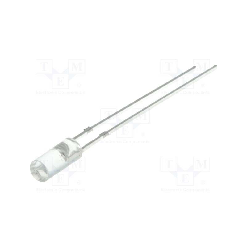 1 pcs x OPTOSUPPLY - OSO5JA39B1B - LED, 3mm, orange, 220÷330mcd, 110°, Front: flat, 1.8÷2.6V