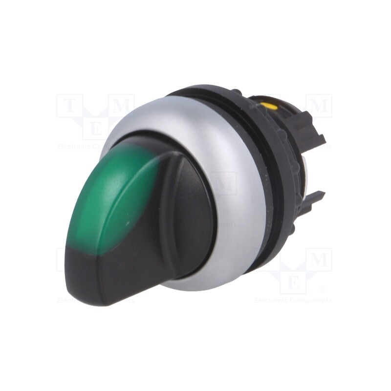 1 pcs x EATON ELECTRIC - M22-WLK3-G - Switch: rotary, 22mm, Stabl.pos: 1, green, M22-FLED,M22-LED, IP67