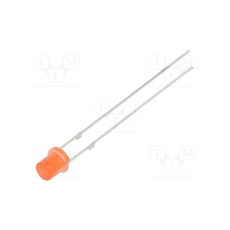 1 pcs x OPTOSUPPLY - OSR5JA34E4A - LED, 3mm, red, 68÷100mcd, 140°, Front: flat, 1.8÷2.6V, No.of term: 2