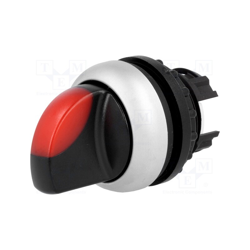 1 pcs x EATON ELECTRIC - M22-WRLK-R - Switch: rotary, 22mm, Stabl.pos: 2, red, M22-FLED,M22-LED, IP67