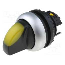 1 pcs x EATON ELECTRIC - M22-WLK-Y - Switch: rotary, 22mm, Stabl.pos: 1, yellow, M22-FLED,M22-LED, IP67